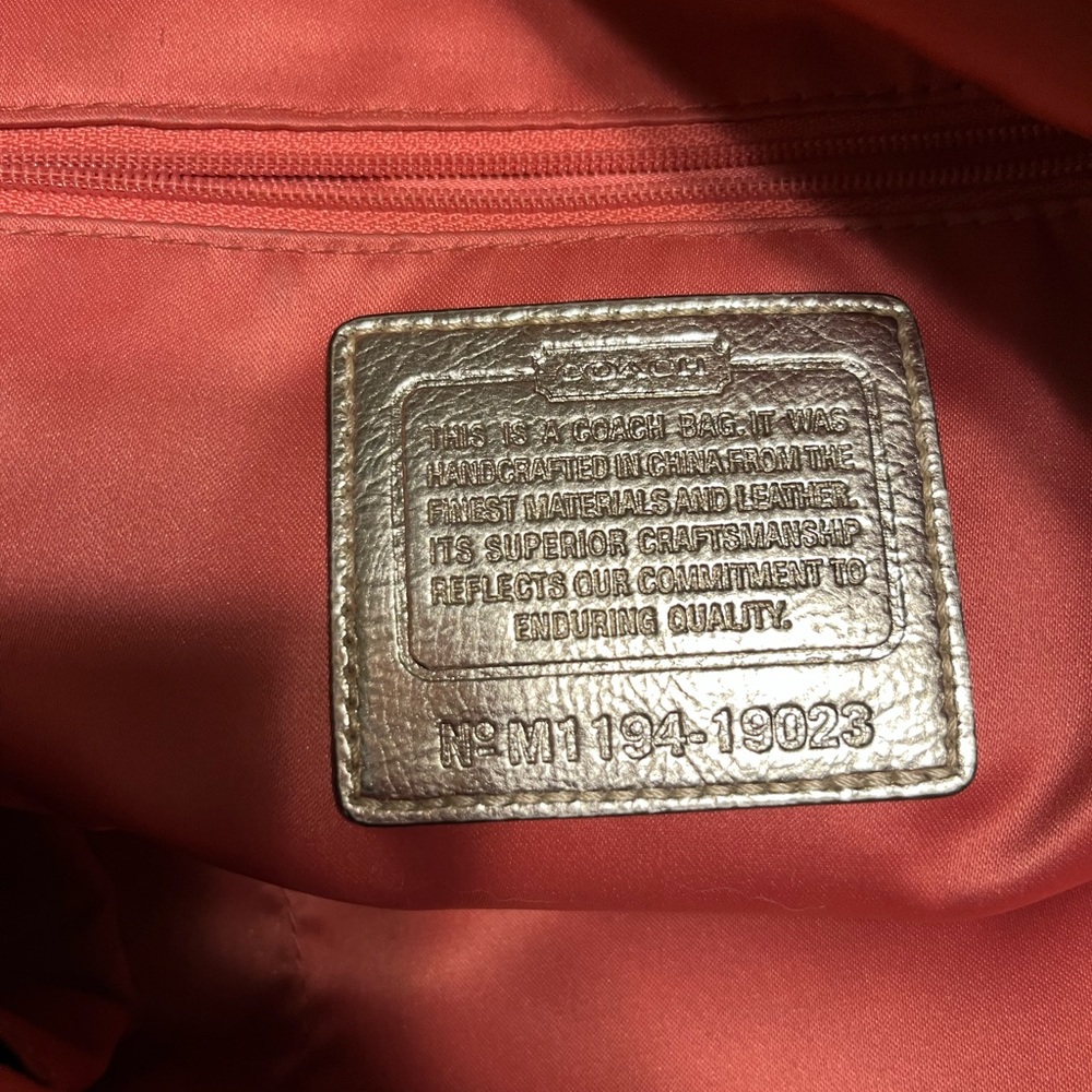 Signature Coach Multicolor Large Shoulder Handbag - image 5